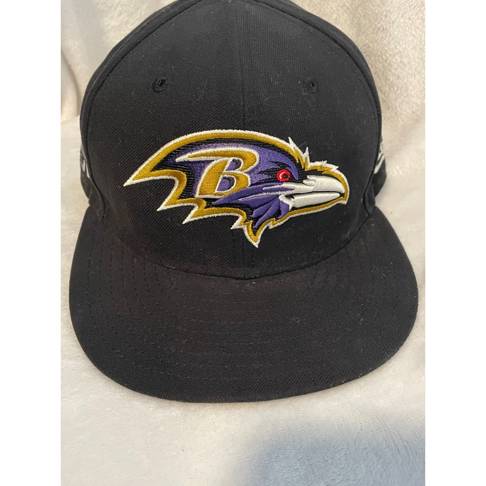 New Era Baltimore Ravens Super Bowl XLVII Fitted Hat 7 Black 59FIFTY NFL Cap